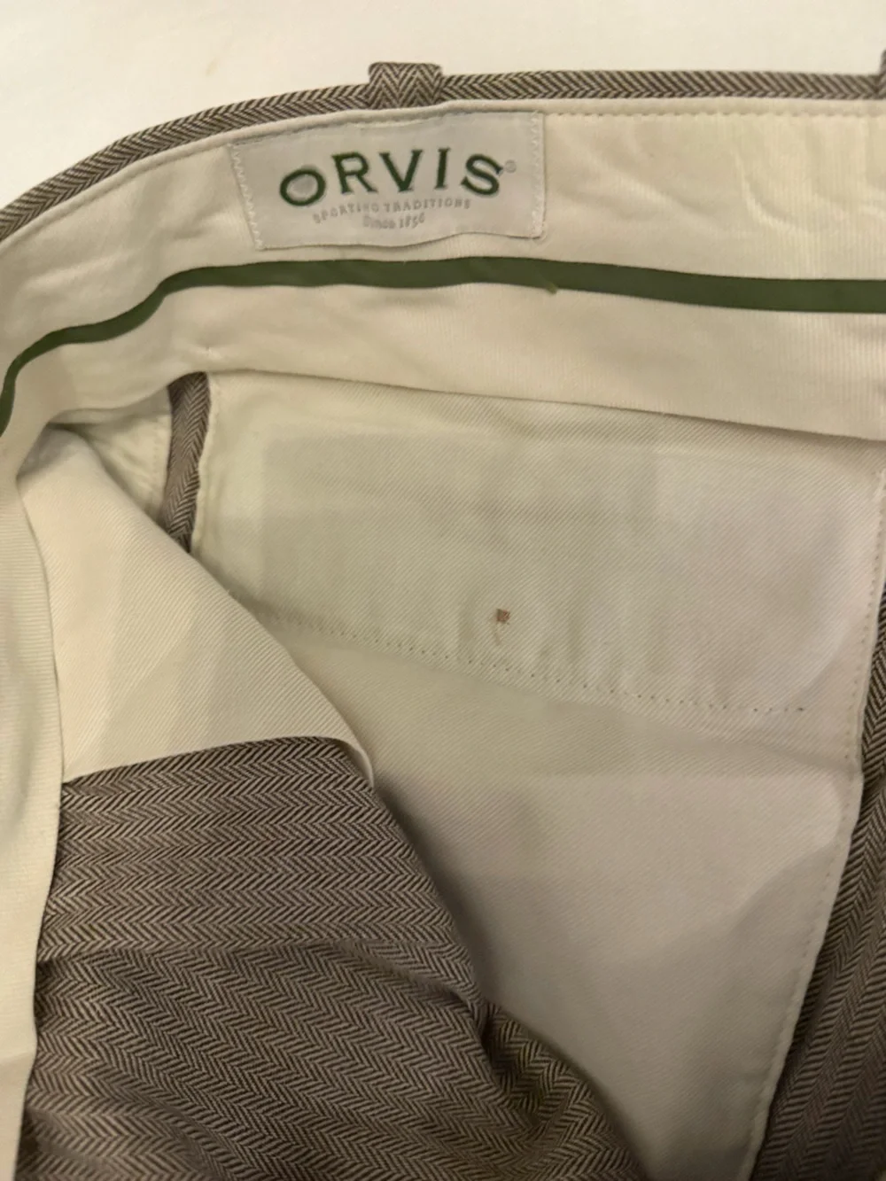 Orvis Light Taupe Cotton Pants